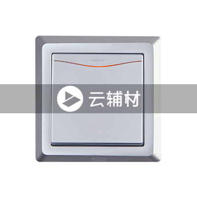 AE161-S 一位单控带灯开关 （银色）10AX
