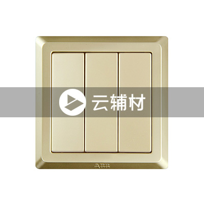 AE103-PG 三位单控开关（香槟金）