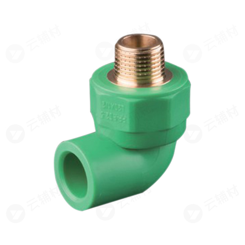 柏可威绿色PPR 外螺弯头25*1/2
