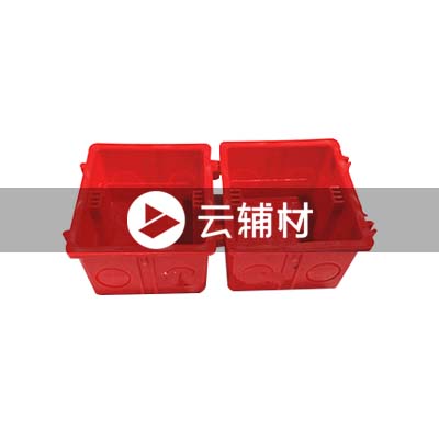 金牛多联开关盒86*50红