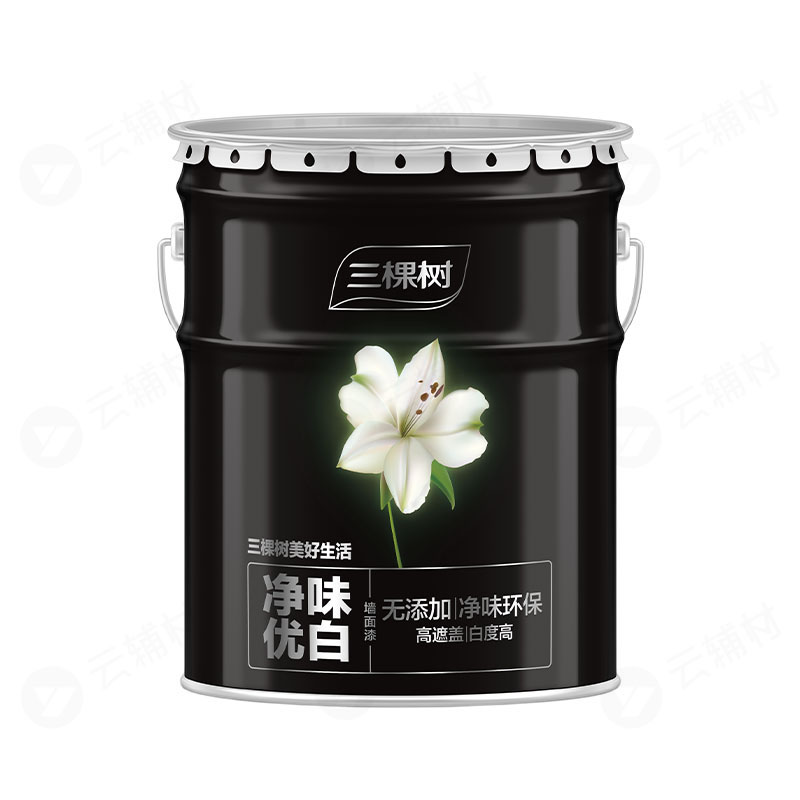 三棵树 净味优白墙面漆 18L