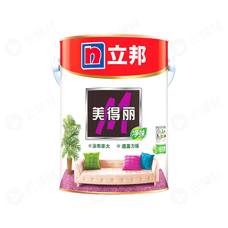 立邦美得丽内墙乳胶漆-白色5L