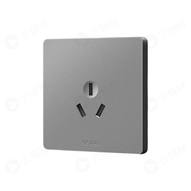 公牛 G12灰 三孔16A/Z104