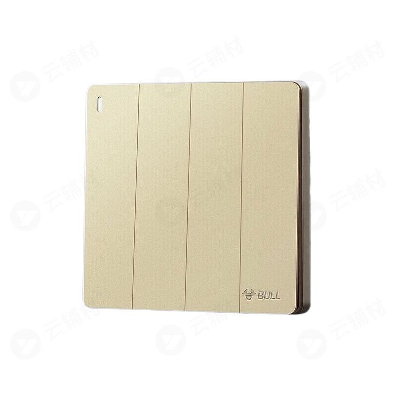 公牛 G12金 四开双16A/K412