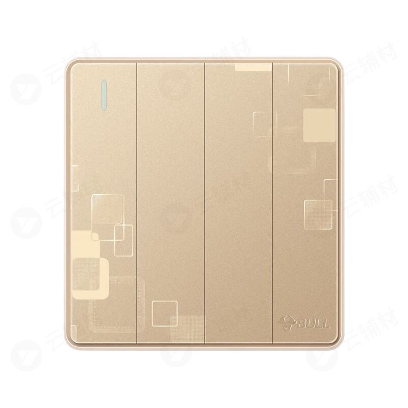 公牛 G18玫瑰金 四开单 K411C(16A)