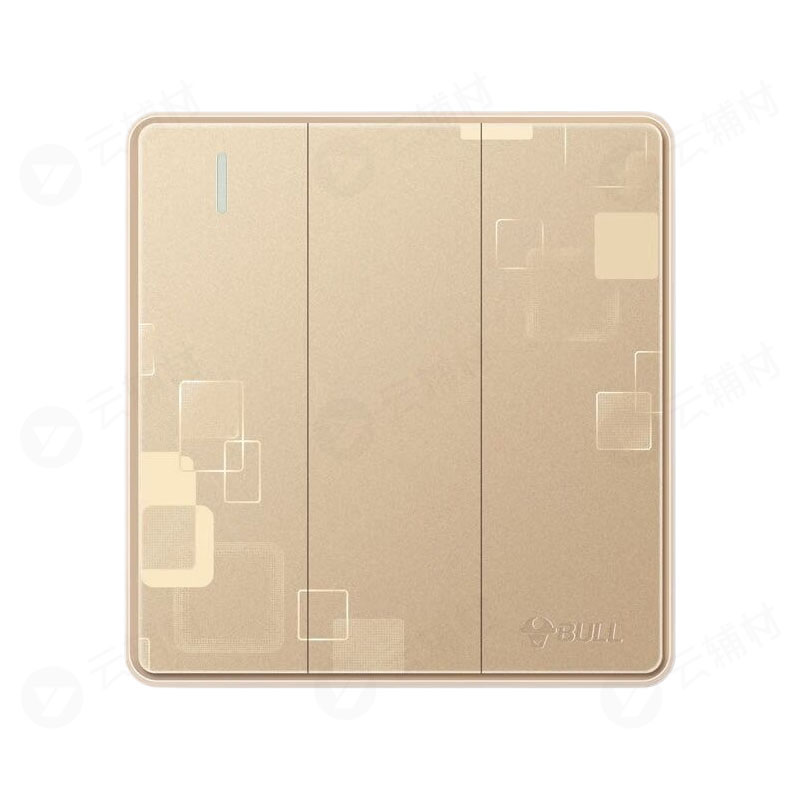 公牛 G18玫瑰金 三开双 K312