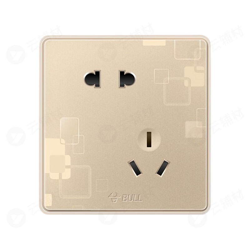 公牛 G18玫瑰金 斜五孔 Z223A