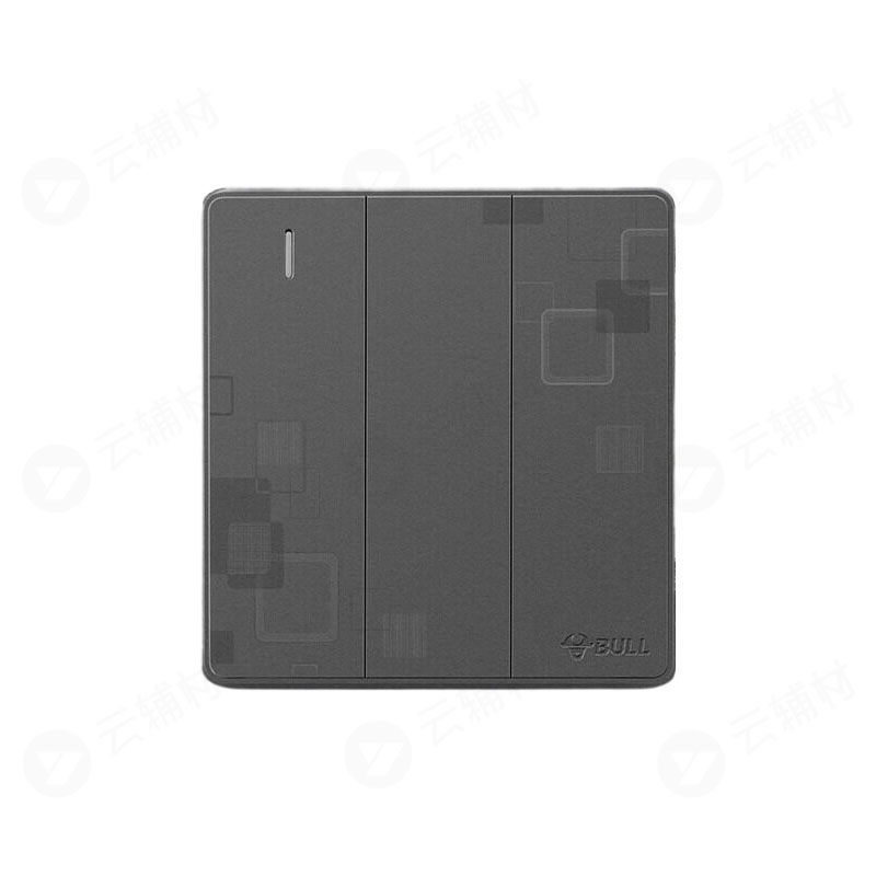 公牛 G18钛金灰 三开双 K312C