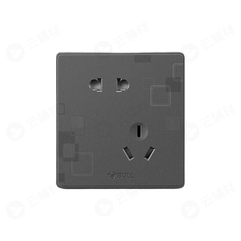 公牛 G18钛金灰 斜五孔Z223A