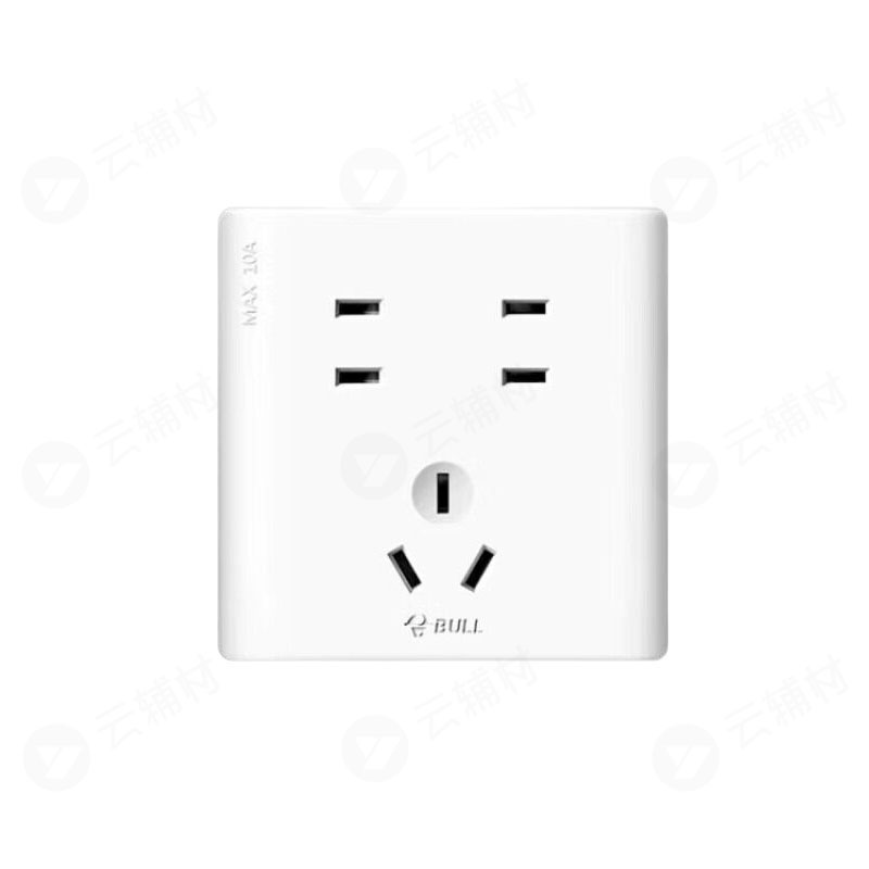 公牛 G25白 七孔Z323