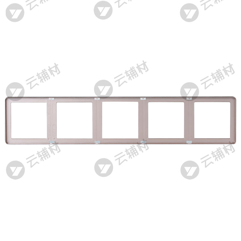 西门子睿致玫瑰金五联边框