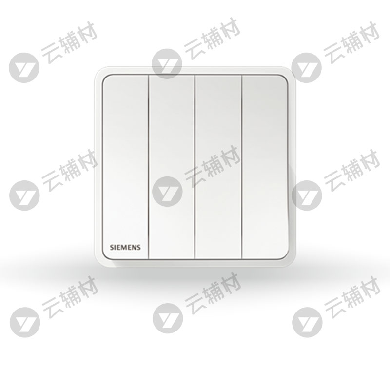 西门子睿绎辰曦白16AX四位双控开关