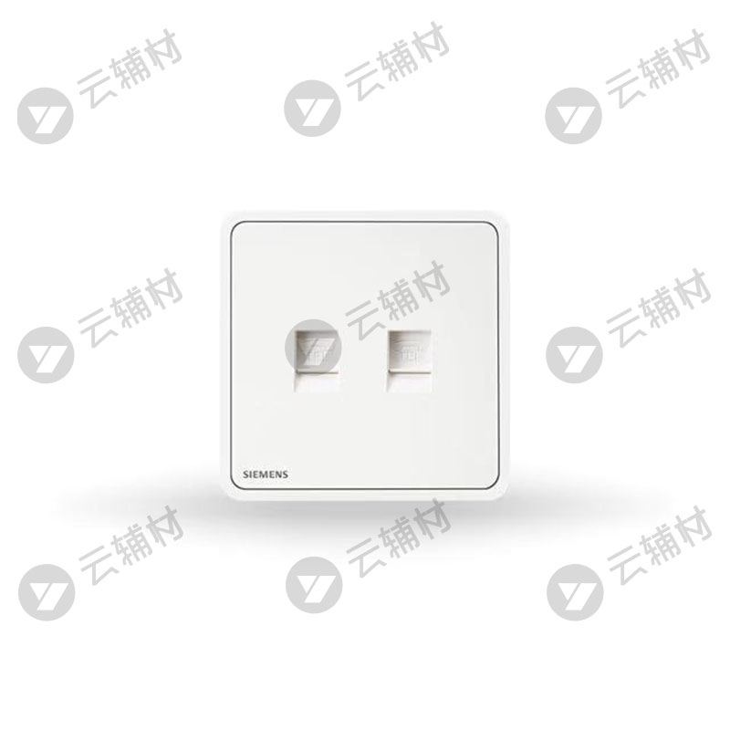 西门子睿绎辰曦白二位电话插座