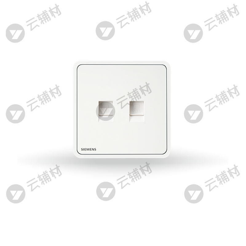 西门子睿绎辰曦白二位电脑(6类)插座