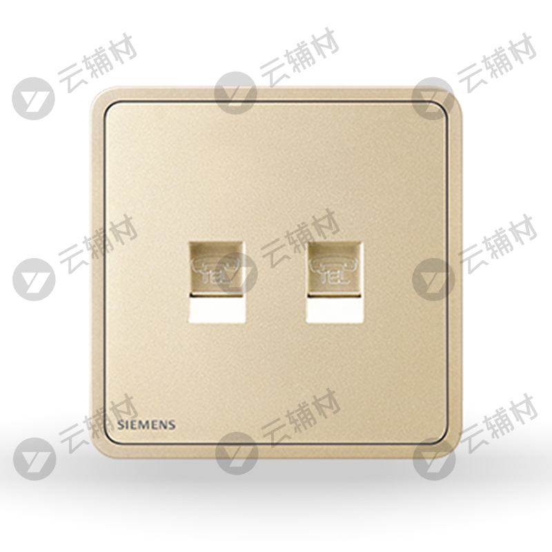西门子睿绎星辉银二位电话插座
