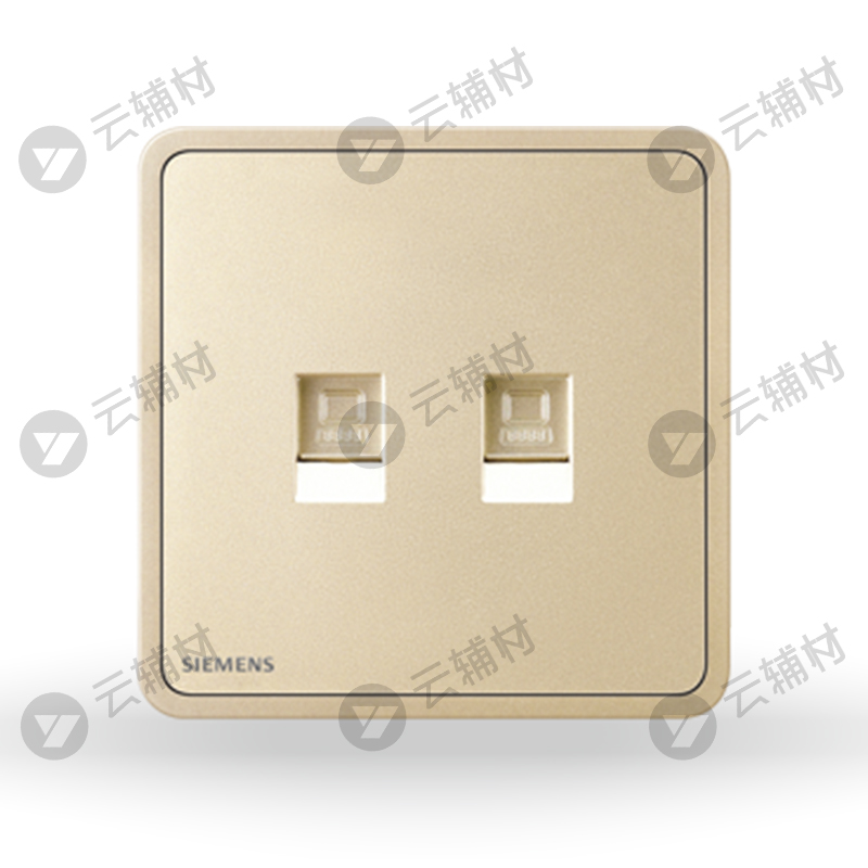 西门子睿绎星辉银二位电脑(6类)插座