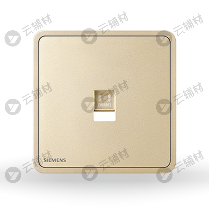 西门子睿绎日曜金一位电脑插座(超5类)