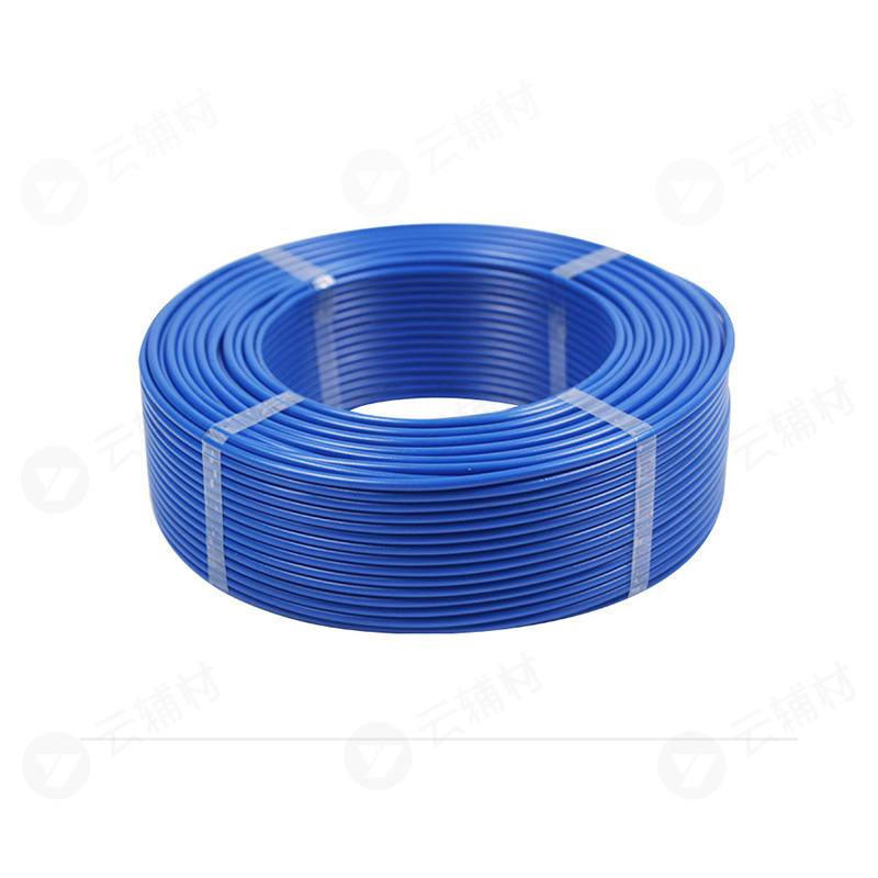武汉二厂ZCBV4.0^七芯阻燃电线 蓝色 100米