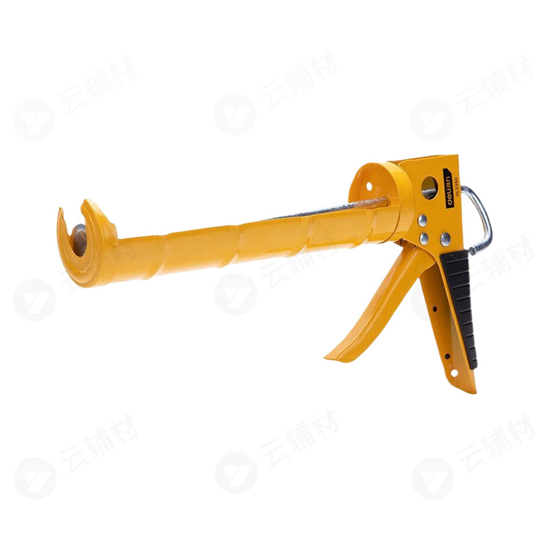 得力玻璃胶枪/压胶枪9"半圆/DL2350