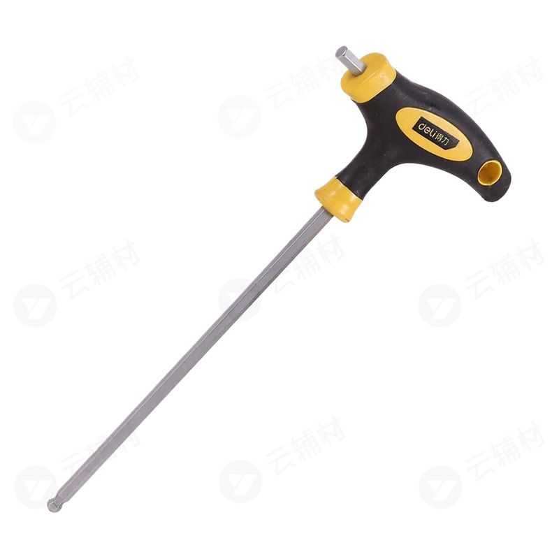 得力内六角DL2274-5mm/包胶拐杖/ 球头