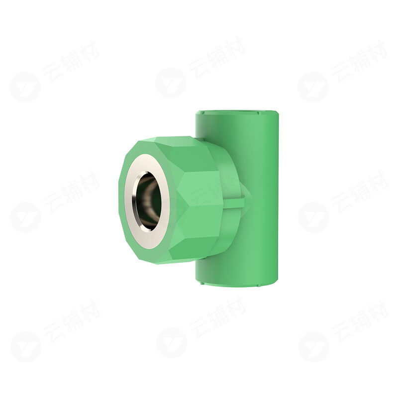 伟星绿色ppr水晶配件 阴螺纹三通dn20×1/2"